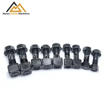 OEM NO.: 9G3110,70097282, AC226 5/8"-18UNF*57 Track Shoe Bolt and Hex Nuts for Caterpillar D5H